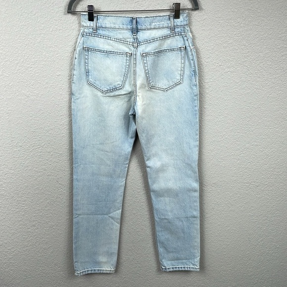 Sablyn High Rise Light Wash Jeans Distressed Knee Rip Button Fly Sz 26 - Picture 3 of 10